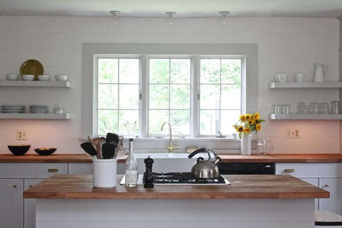 Designers Jersey Ice Cream Co. transformed Justine Hand’s New England kitchen within a strict budget. Photograph by Justine Hand, from Rehab Diary: Dream Kitchen for Under $3,000.